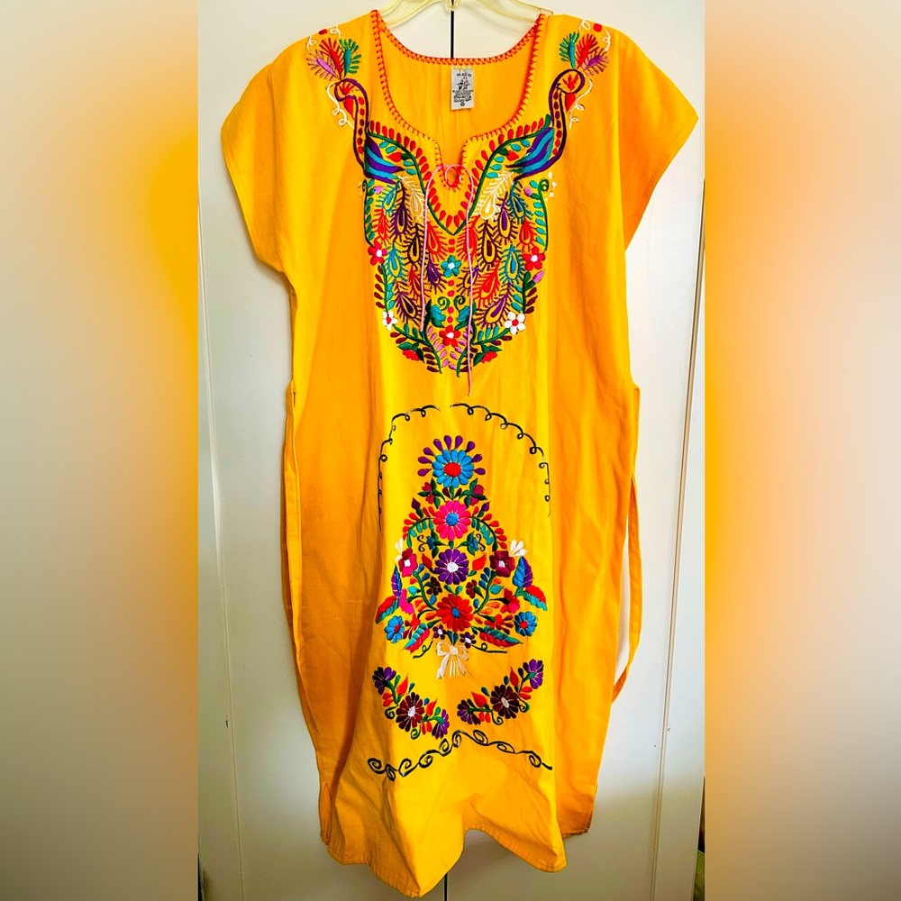 Mexican Cotton Embroidered Dress